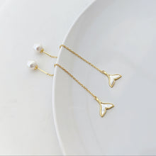 Load image into Gallery viewer, Alisa Mermaid with Freshwater Pearl Earrings