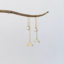 Load image into Gallery viewer, Alisa Mermaid with Freshwater Pearl Earrings