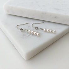 Load image into Gallery viewer, Basia Dangling Pearls Earrings