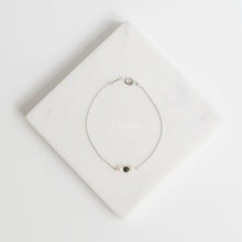 Load image into Gallery viewer, Mandy Black Obsidian Japanese Freshwater Pearl Bracelet