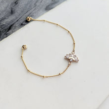 Load image into Gallery viewer, Bella Fan Shape Cut CZ Diamond Bracelet