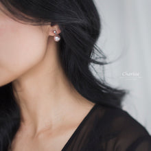 Load image into Gallery viewer, Angelina Lavender Japanese Marshmallow Pearl Earrings