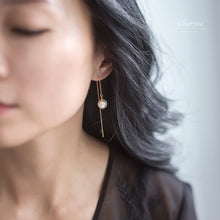 Load image into Gallery viewer, Sophia Swarovski Crystal Pearl Earrings