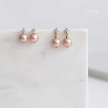 Load image into Gallery viewer, Kaiya Swarovski Crystal Pearl Earrings