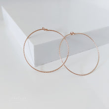 Load image into Gallery viewer, Elva Carved Hoop Earrings