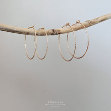 Load image into Gallery viewer, Elva Carved Hoop Earrings