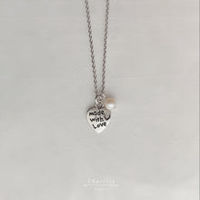 Load image into Gallery viewer, Gracie Silver Heart w/ Swarovski Crystal Necklace
