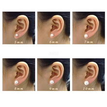 Load image into Gallery viewer, Bella Japanese Akoya Pearl Stud Earrings