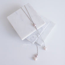 Load image into Gallery viewer, Cassidy Lavender Japanese Marshmallow Pearls Necklace