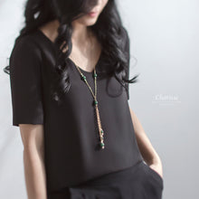 Load image into Gallery viewer, Naomi Jade & Japanese Freshwater Pearl Necklace