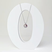 Load image into Gallery viewer, April Violet Japanese Seawater Pearl Necklace