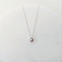 Load image into Gallery viewer, April Violet Japanese Seawater Pearl Necklace