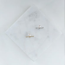 Load image into Gallery viewer, Amanda Japanese Seawater Pearl Little Crown Princess Ring