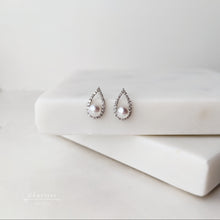 Load image into Gallery viewer, Christine Teardrop Japanese Akoya Pearl Earrings