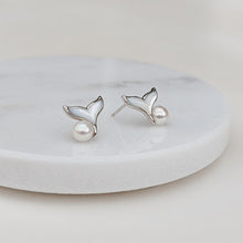 Load image into Gallery viewer, Ada Mermaid with Seawater Pearl Earrings