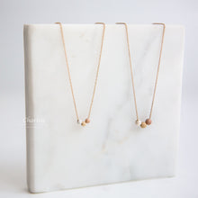 Load image into Gallery viewer, Victoria Tri-Coloured Matte Ball Necklace