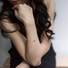 Load image into Gallery viewer, Mandy Black Obsidian Japanese Freshwater Pearl Bracelet