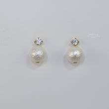 Load image into Gallery viewer, Clara Japanese Marshmallow Pearl Earrings
