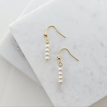 Load image into Gallery viewer, Basia Dangling Pearls Earrings

