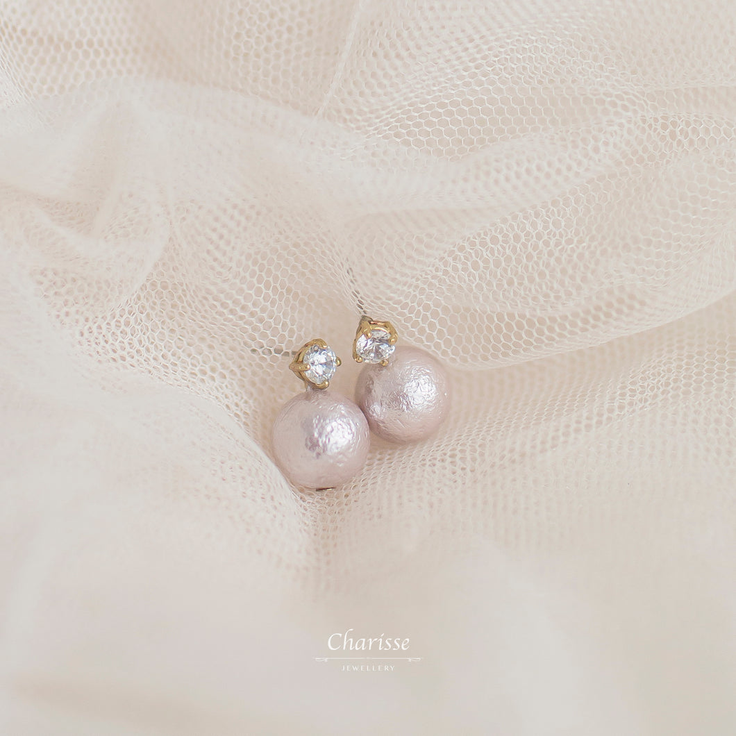 Juliette Japanese Marshmallow Pearl Earring