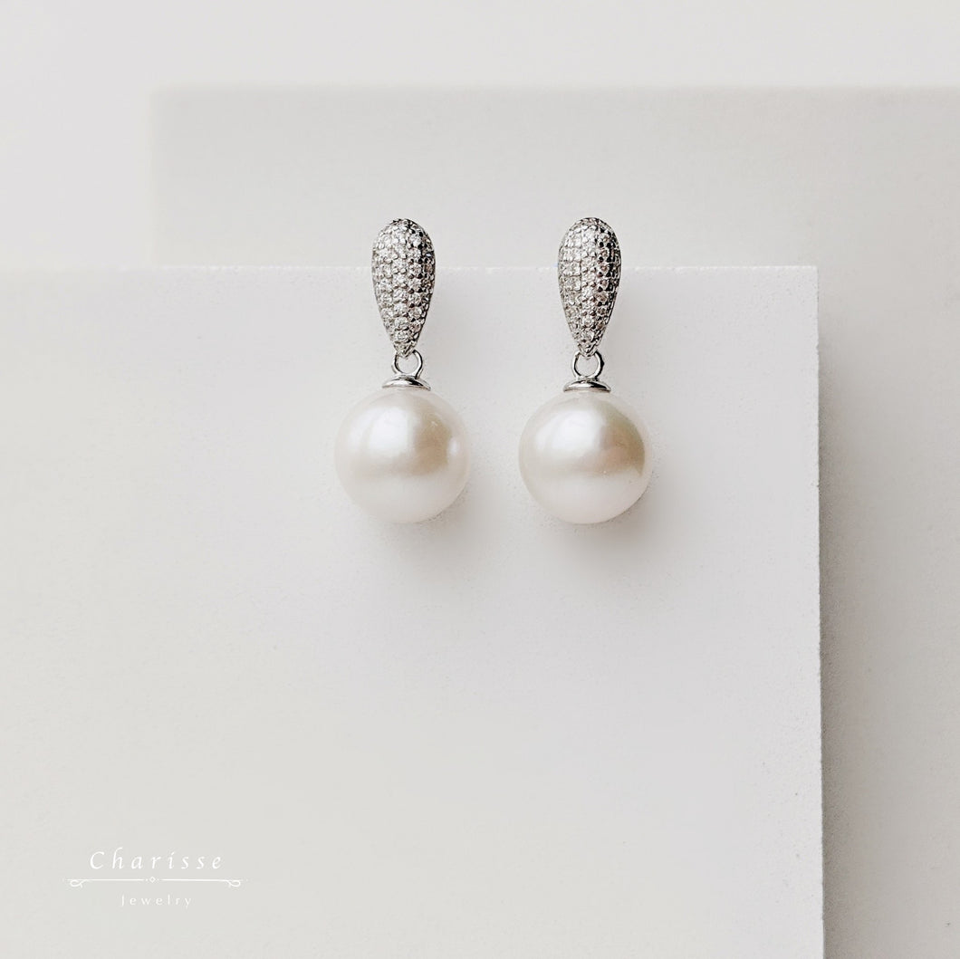 Christina Japanese Saltwater Pearl Earrings