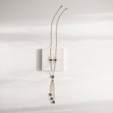 Load image into Gallery viewer, Naomi Jade &amp; Japanese Freshwater  Pearl Necklace
