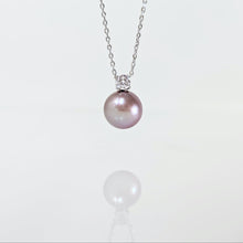 Load image into Gallery viewer, April Violet Japanese Seawater Pearl Necklace

