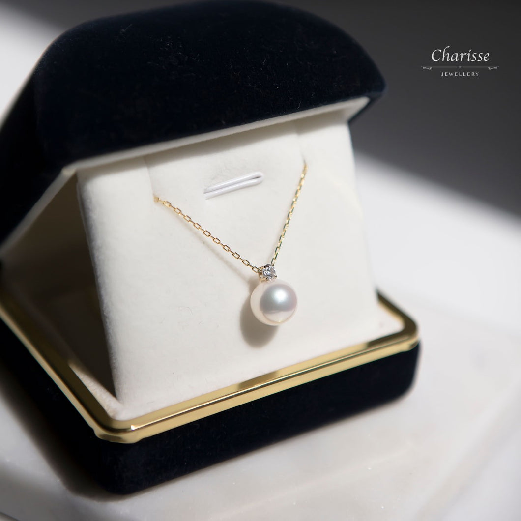 Alva Japanese Saltwater Pearl Queen Style Necklace